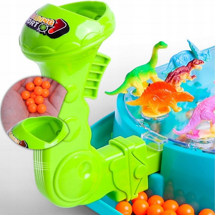 DINOZAURY GRA ZRĘCZNOŚCIOWA BITWA DINO STRZELANKA INTERAKTYWNA WOOPIE