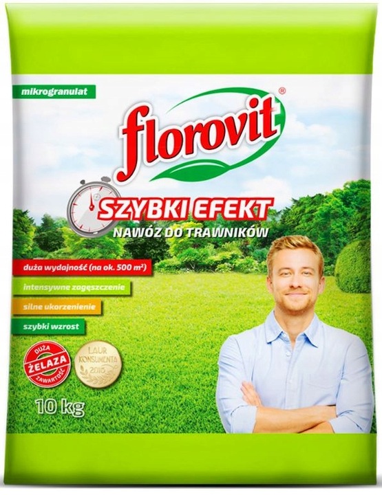 Nawóz do trawy SZYBKI EFEKT 10 kg Florovit