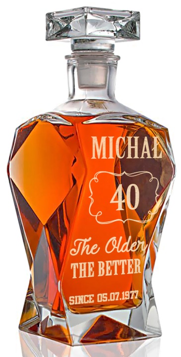 KARAFKA Z GRAWEREM NA PREZENT RÓŻNE OKAZJE 750ml