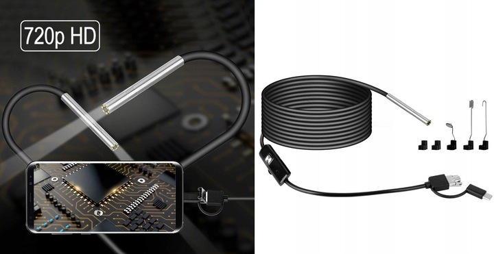 Kamera inspekcyjna AN97-3.9MM HD Android USB-C endoskop