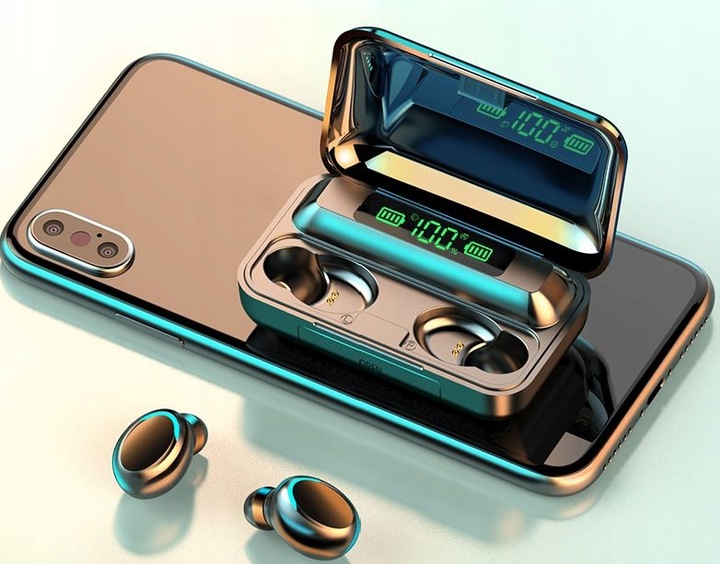 SŁUCHAWKI BEZPRZEWODOWE Z BLUETOOTH POWERBANK