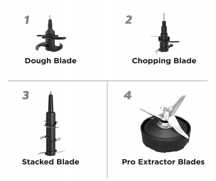 NINJA BLADE - ROBOT KUCHENNY 3w1 1200W AUTO-IQ + BLENDER 2,1L + KUBEK 700ml