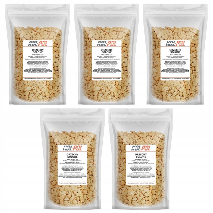 ORZECHY ZIEMNE SOLONE 5kg Arachidowe prażone | KOL-POL