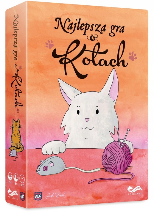 2w1 NAJLEPSZA GRA O KOTACH planszowa +ROZSZERZENIE dodatek PUDEŁKO ŁAKOCI