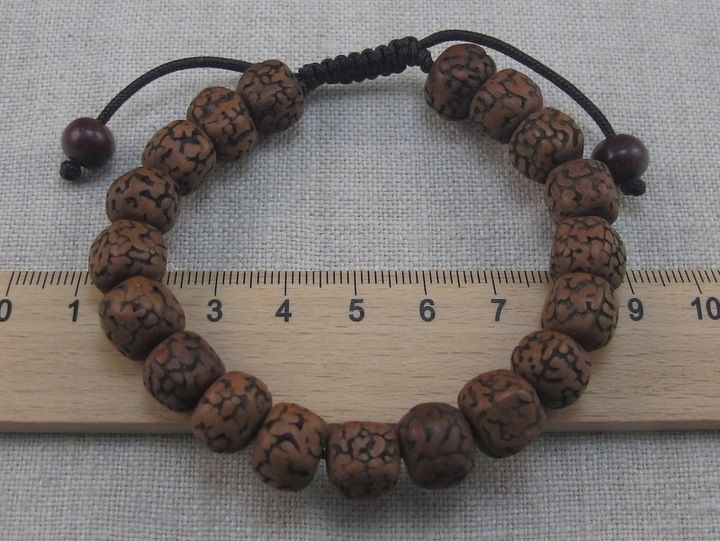 BRANSOLETA mala buddyjska RUDRAKSHA nasiona [B745]