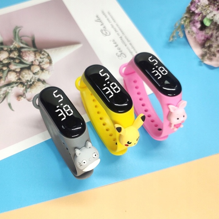 zegarek elektroniczny POKEMONY dziecięcy dla dzieci PIKACHU smartwatch LED