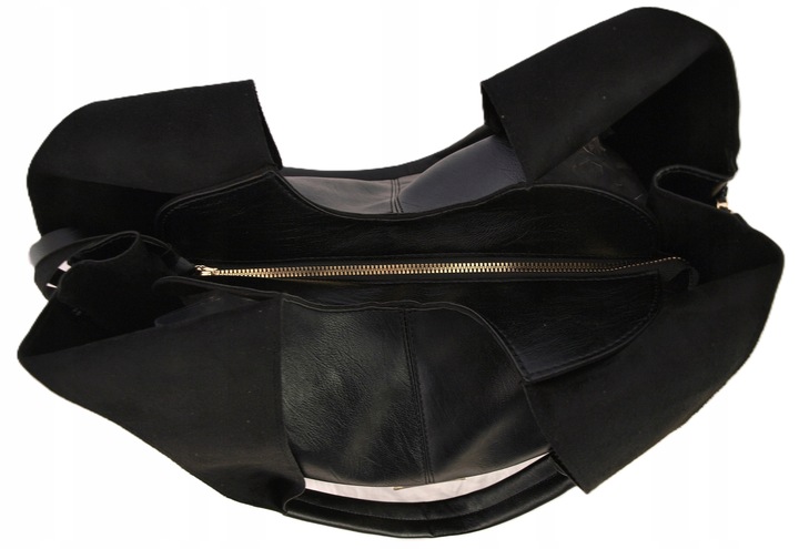 Monnari Torebka Shopper Model 2w1 Listonoszka Kolekcja Premium Czarna