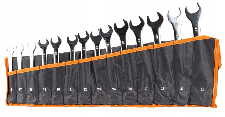 KLUCZE PŁASKO OCZKOWE 6-32 TORX ZESTAW NA PŁACHCIE PŁACHTA 47 ELEMENTY