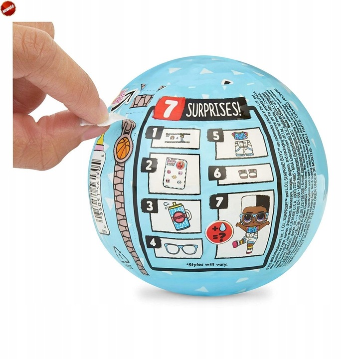 LALKA LOL SURPRISE BOYS MGA CHŁOPIEC KULA SUPRISE