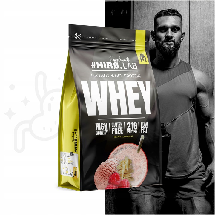 Białko koncentrat serwatkowe WPC 750 g Instant Whey Czekolada Malina hiro