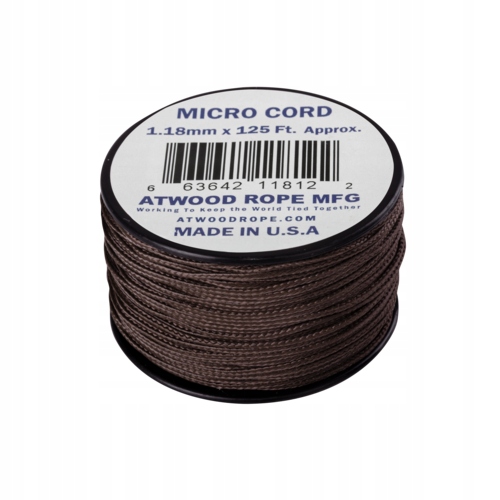 Linka Atwood Rope Micro Cord 1,18mm/38m Brown
