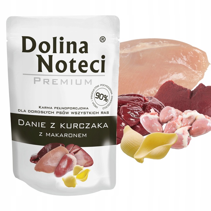 DOLINA NOTECI DANIE Karma mokra dla psa Mix Smaków pełnoporcjowa 40 x 100g