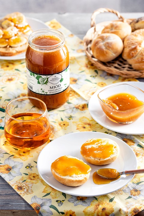 MIÓD NEKTAROWO SPADZIOWY WARMII 1,2 KG LEŚNY