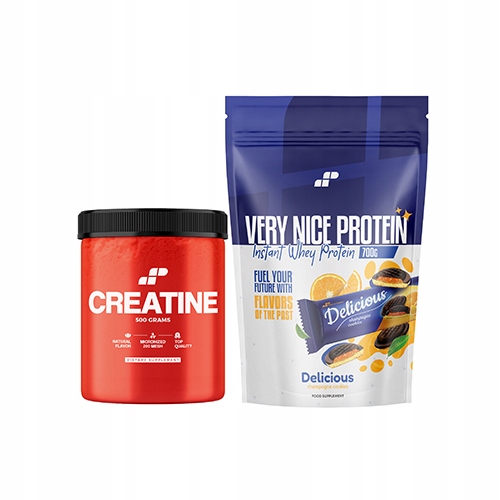 KREATYNA CREATINE MONOHYDRAT 500g + BIAŁKO WHEY WPC KONCENTRAT 700g