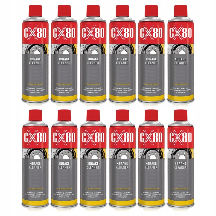 12× Preparat do czyszczenia hamulców CX-80 48278 600 ml