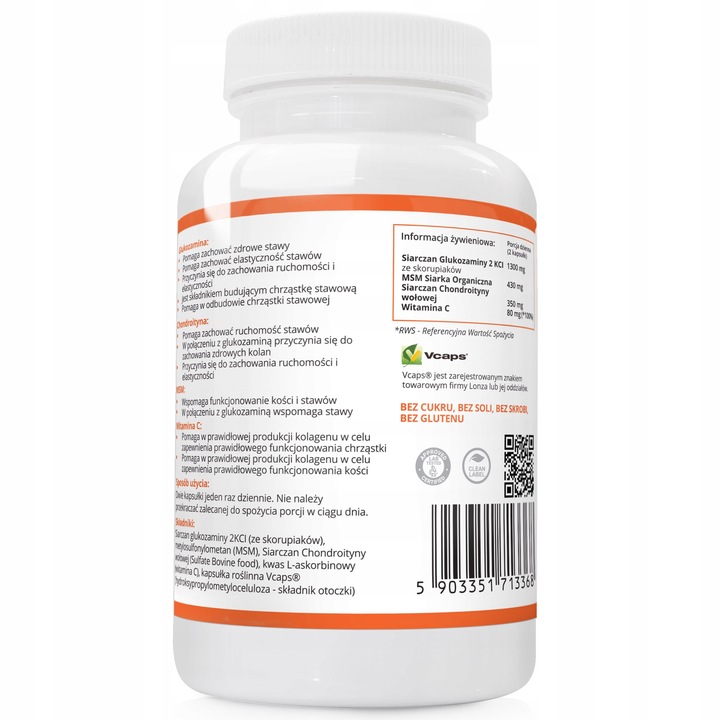 GLUKOZAMINA CHONDROITYNA MSM WITAMINA C Stawy 360k