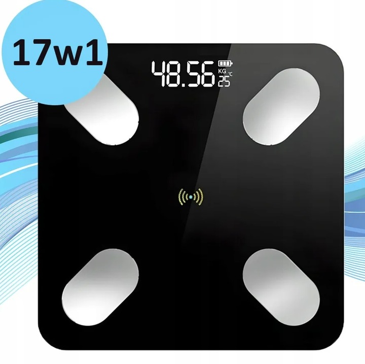 Waga Łazienkowa 180kg Bluetooth Elektroniczna BT Inteligentna