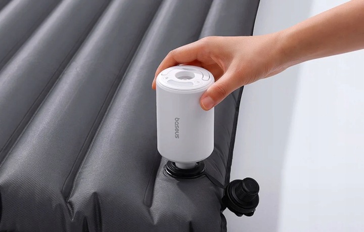 Baseus Pompka Elektryczna Bezprzewodowa Do Materacy Kółek Dmuchańce Latarka