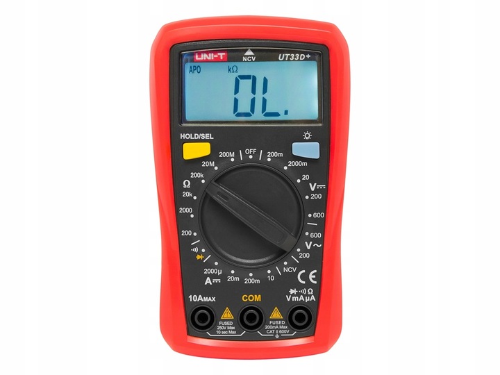 MULTIMETR MIERNIK PRĄDU NAPIĘCIA AC ZESTAW UNI-T UT33D+
