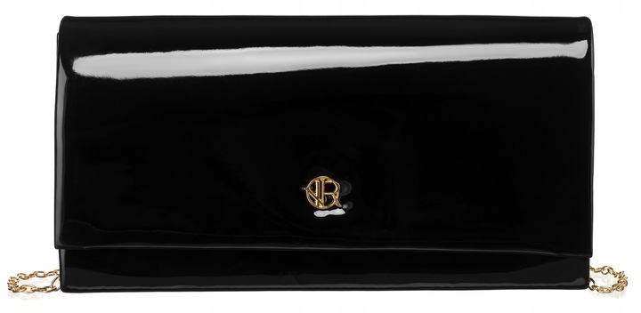 Damska torebka wizytowa kopertówka Rovicky elegancka z łańcuszkiem na ramię