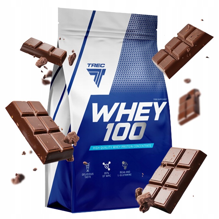 PYSZNE BIAŁKO WPC Trec Whey 100 700g PROTEINY NA MASĘ MIĘŚNIE DO TRENINGU