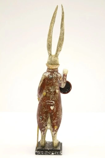 FIGURKA FIGURA - ZAJĄC KRÓLIK Z ZEGAREM model I