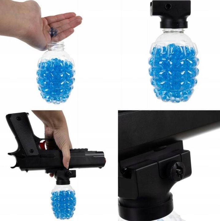 PISTOLET AUTOMATYCZNY NA KULKI ŻELOWE WODNE AKUMULATOR BEZPIECZNY ZESTAW