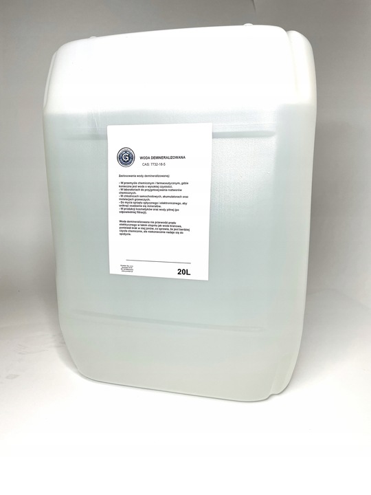 Woda demineralizowana 20L