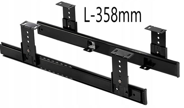 Prowadnice 358 Uchwyt półka szuflada pod biurko blat na klawiaturę