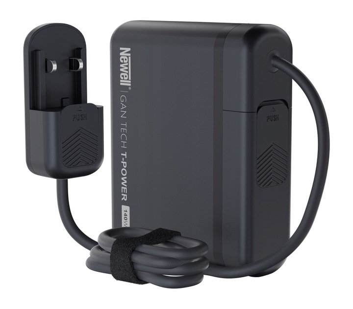 Ładowarka sieciowa z adapterami Newell GaN Tech T-power 140W 3xUSB-C 3xUSB
