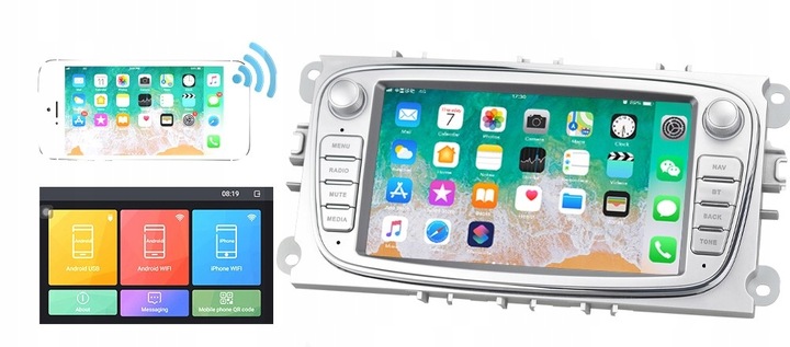 RADIO SAMOCHODOWE do FORD MONDEO MK4 FOCUS MK2 MK3 GALAXY S-MAX ANDROID GPS