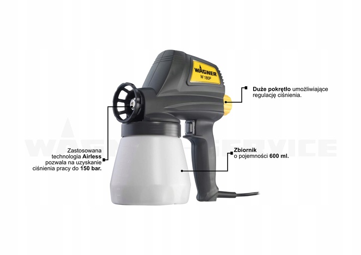 Pistolet malarski Wagner W180P