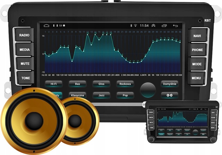 RADIO NAWIGACJA ANDROID VW PASSAT B6 B7 GOLF 5 6 TIGUAN TOURAN CADDY T5 T6
