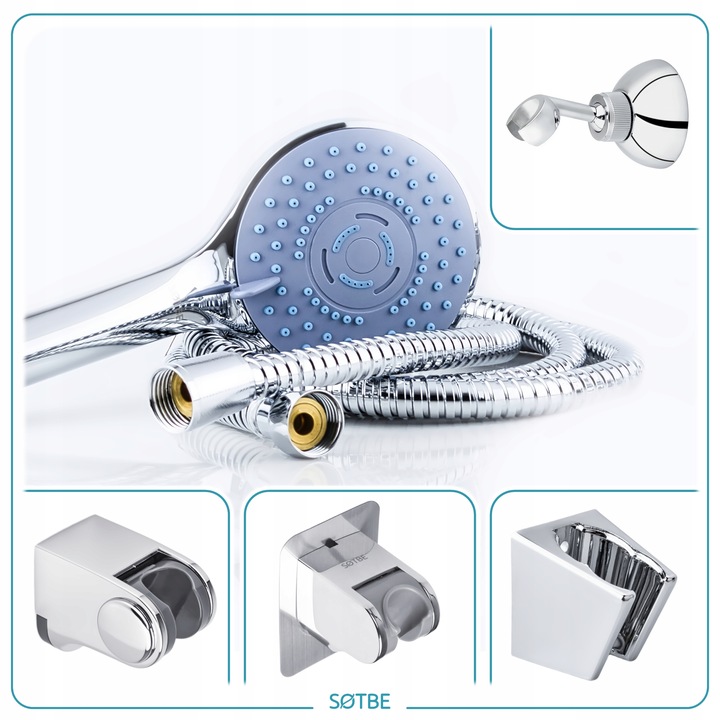 Słuchawka pod prysznic wielofunkcyjna - 60% wody SOTBE BLA LARK-SOHE-6