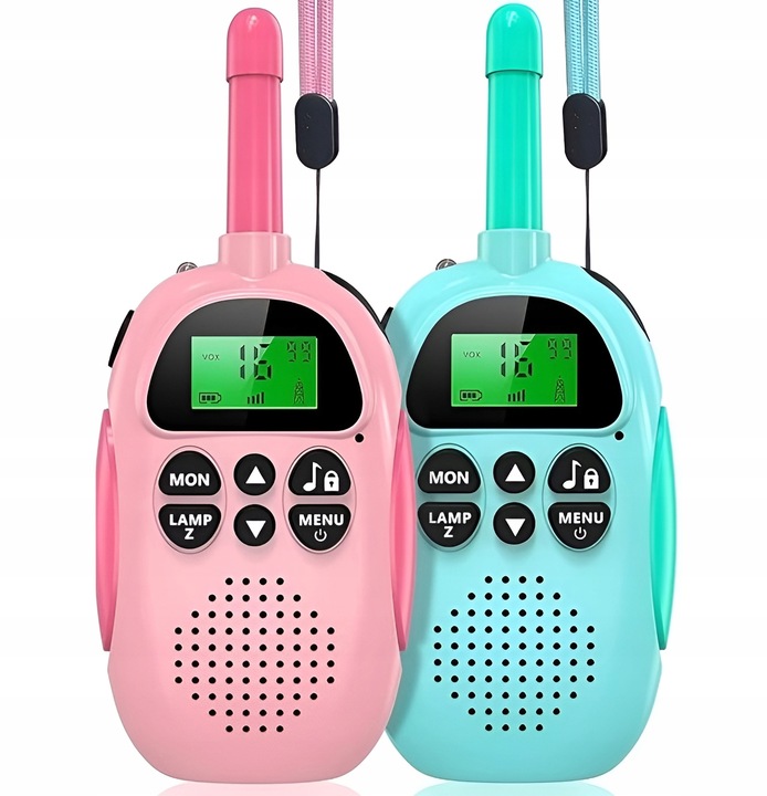 Walkie Talkie dla Dzieci Krótkofalówki Zestaw 2 szt. Zasięg Duży Łoki Toki