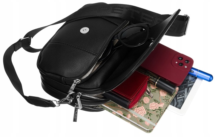 Peterson listonoszka damska torebka lekka pojemna na ramię z paskiem