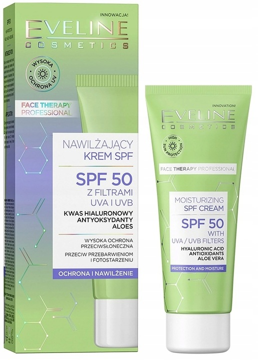 Eveline Face Therapy Professional Nawilżający Krem z Filtrem 50 SPF 30ml