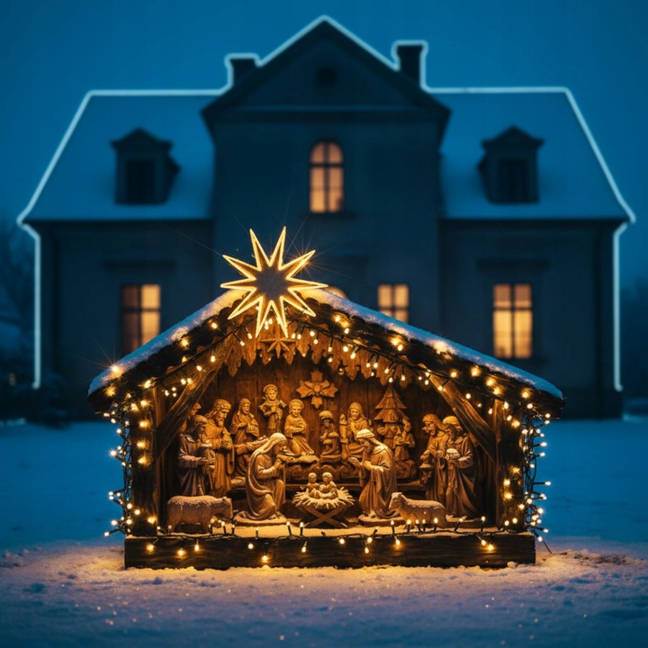 LAMPKI CHOINKOWE CIEPŁE ZEWNĘTRZNE ŚWIĄTECZNE 8 TRYBÓW 500 LED 35M