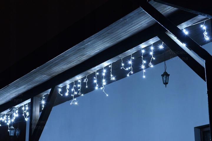 SOPLE 500 LED ZEWNĘTRZNE LAMPKI choinkowe KURTYNA IP44 STAŁE + FLASH