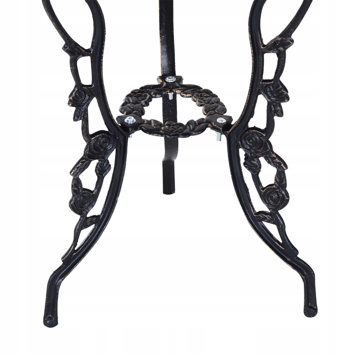 Stół i 2 Krzesła Outsunny 3-częściowy Zestaw Mebli Ogrodowych