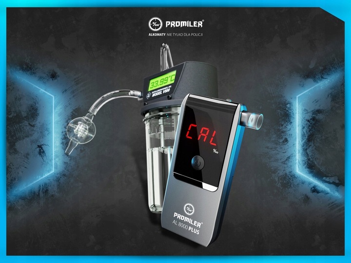 Alkomat PROMILER AL 8000 PLUS + 12 miesięcy kalibracji + ustniki