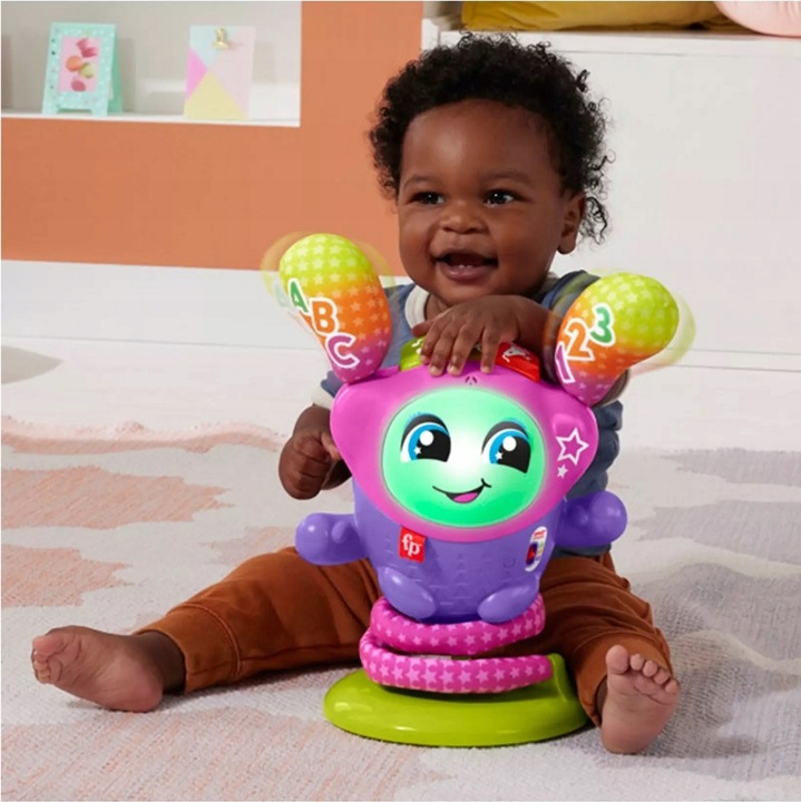 FISHER PRICE INTERAKTYWNA TANECZNA DJ-ka zabawka edukacyjna +9m HRD21