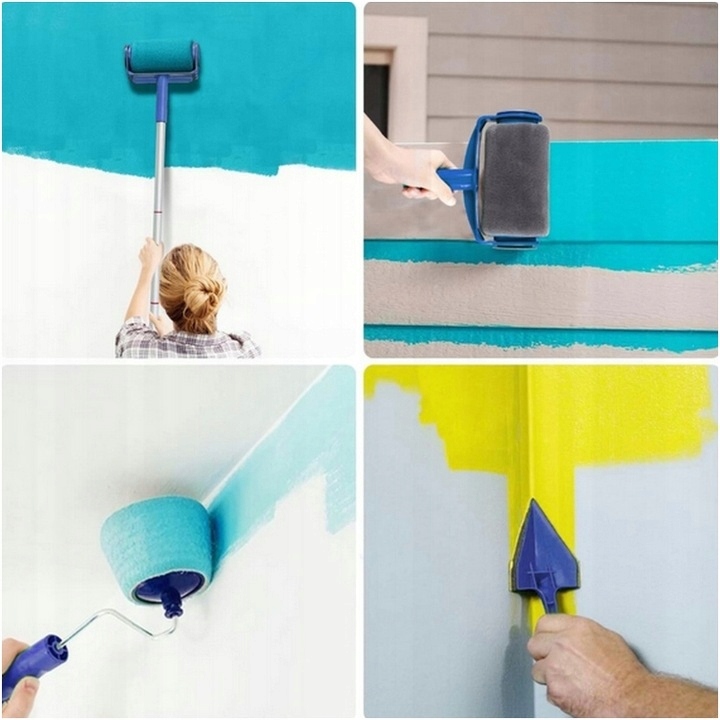 WAŁEK DO MALOWANIA SCIAN NIEKAPIĄCY UNIWERSALNY WAŁKI ZESTAW MALARSKI 5w1