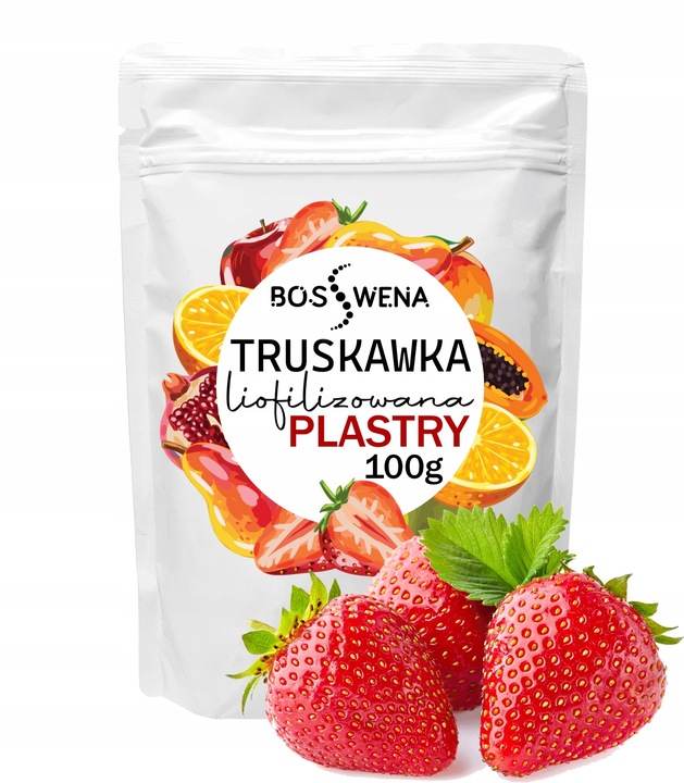 Truskawka liofilizowana plastry 100g Owoce Jakość