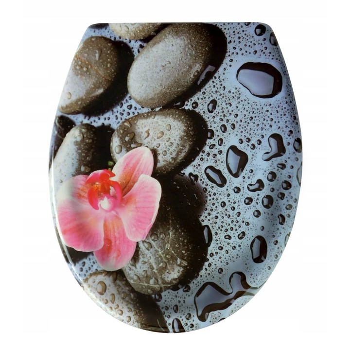 DESKA WC KLOZETOWA SEDESOWA WOLNOOPADAJĄCA KOLOROWA KAMIEŃ STORCZYK ESTIVA