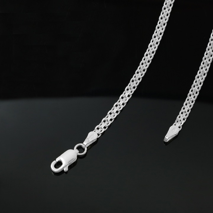 SREBRNY ŁAŃCUSZEK + CUDOWNY MEDALIK PR. 925 PREZENT KOMUNIA CHRZEST GRAWER