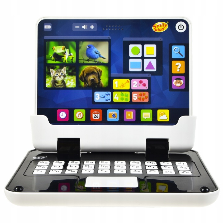 Laptop dla dzieci tablet edukacyjny komputer 80 pytań 2w1 zabawa i nauka