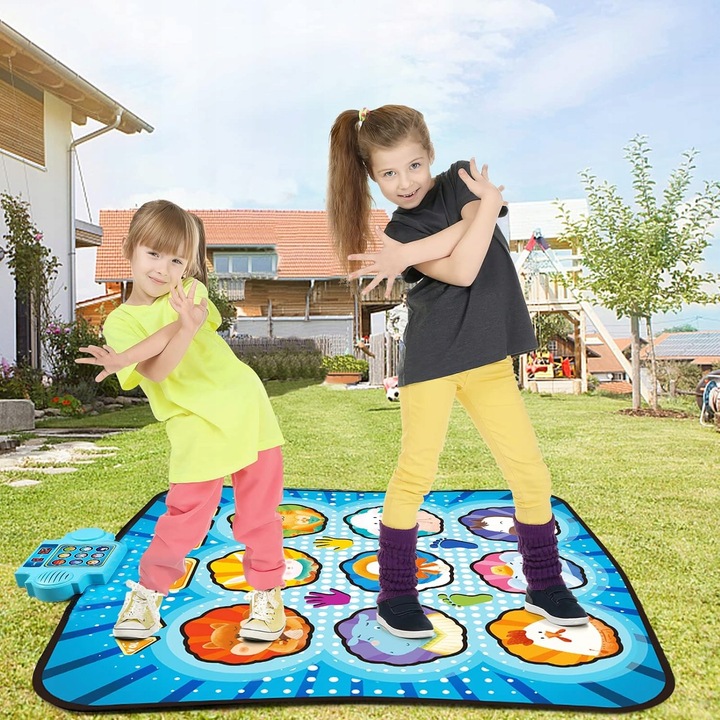 REGULOWANE OBJĘTOŚĆ TANECZNA PAD TANECZNA Z 4 TRYBAMI GRY, BEZ POŚLIZGU