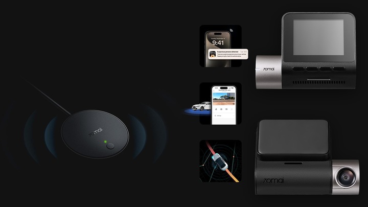 70mai Wideorejestrator A510 Kamera HDR + karta SAMSUNG 64GB EVO+