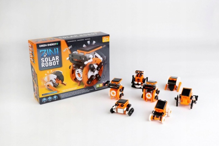 Zestaw solarnych robotów 7w1 do zbudowania dla dzieci 8+ Interaktywne funkc